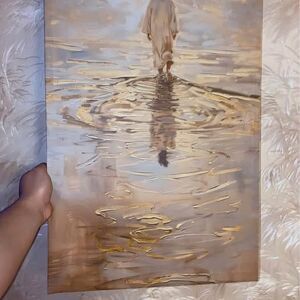 Surreal Jesus Walking on Water Canvas | Christian Wall Art | Religious Decor